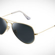 ray ban 18k gold
